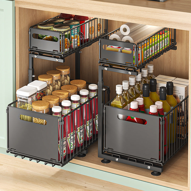2-Tier Pull-Out Cabinet Organizer™