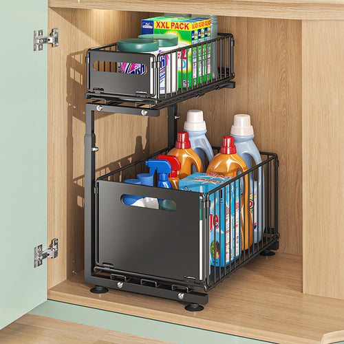 2-Tier Pull-Out Cabinet Organizer™