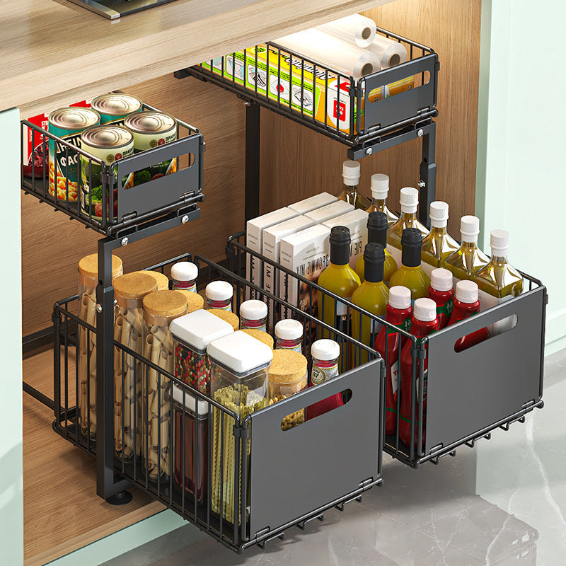 2-Tier Pull-Out Cabinet Organizer™