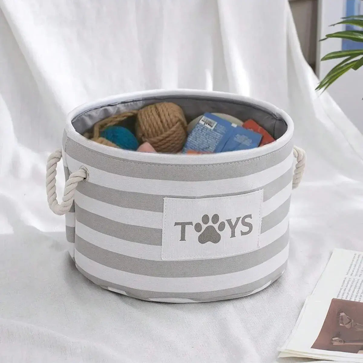 SpaceyHome™ Foldable Pet Storage Basket | Clean & Organized Living