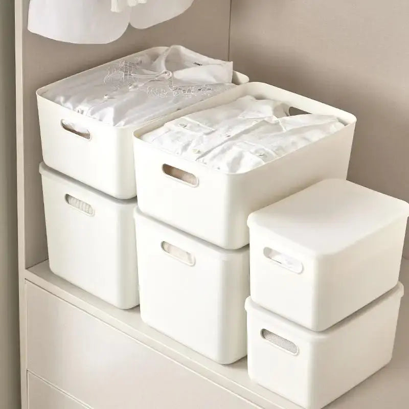 SpaceyHome™ Large Storage Box | Clean & Stackable Organizer