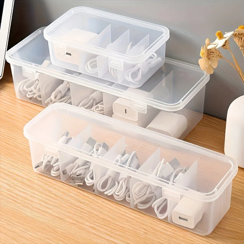 Cable Storage Box™ | Large Capacity Desk Organizer