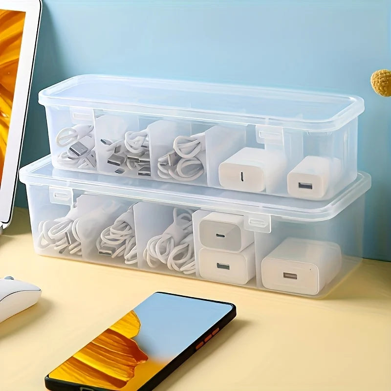 Cable Storage Box™ | Large Capacity Desk Organizer