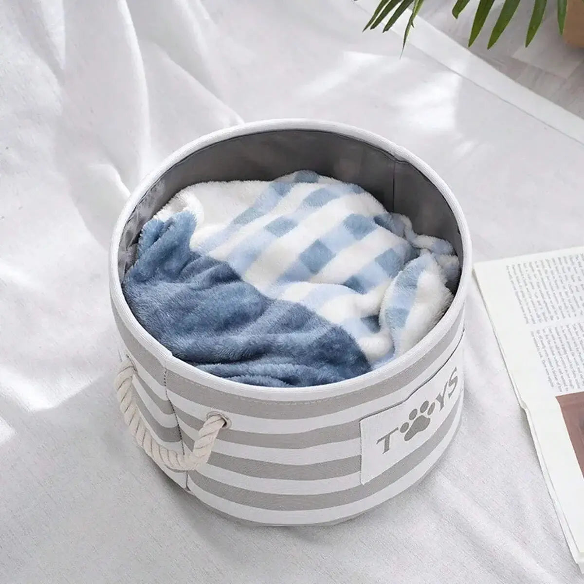 SpaceyHome™ Foldable Pet Storage Basket | Clean & Organized Living