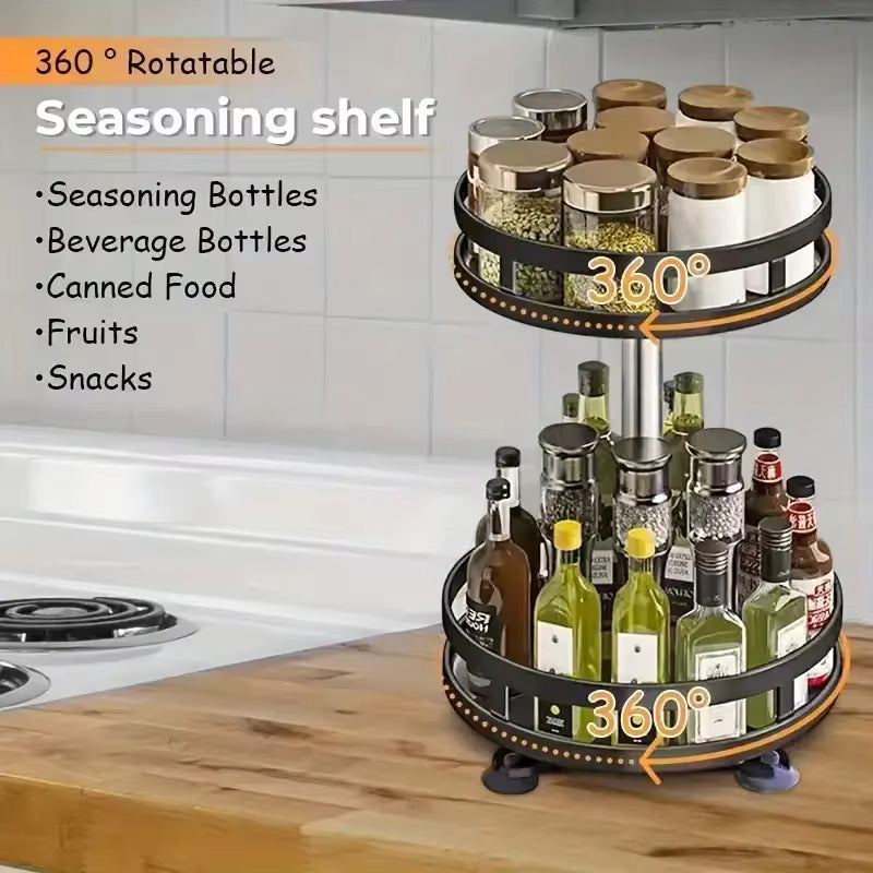 Rotating Spice Rack™ | 360° Kitchen Organizer