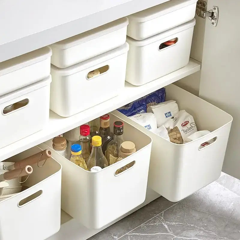 SpaceyHome™ Large Storage Box | Clean & Stackable Organizer